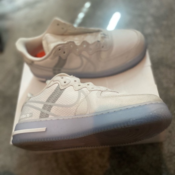 Nike Air Force 1 React QS ‘White Ice’    Size 9.5 - Picture 1 of 3
